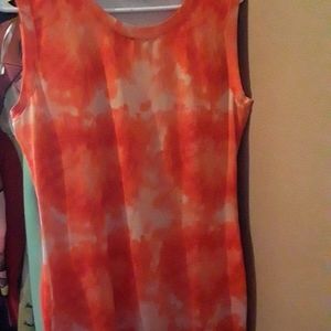 Shein orange smoc